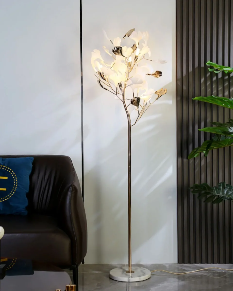Lampadaire Arbre Ginkgo en Céramique – Image 4