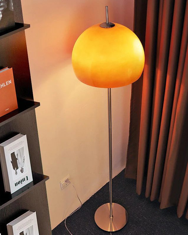 Lampadaire Dôme en Verre Style Bauhaus – Image 7