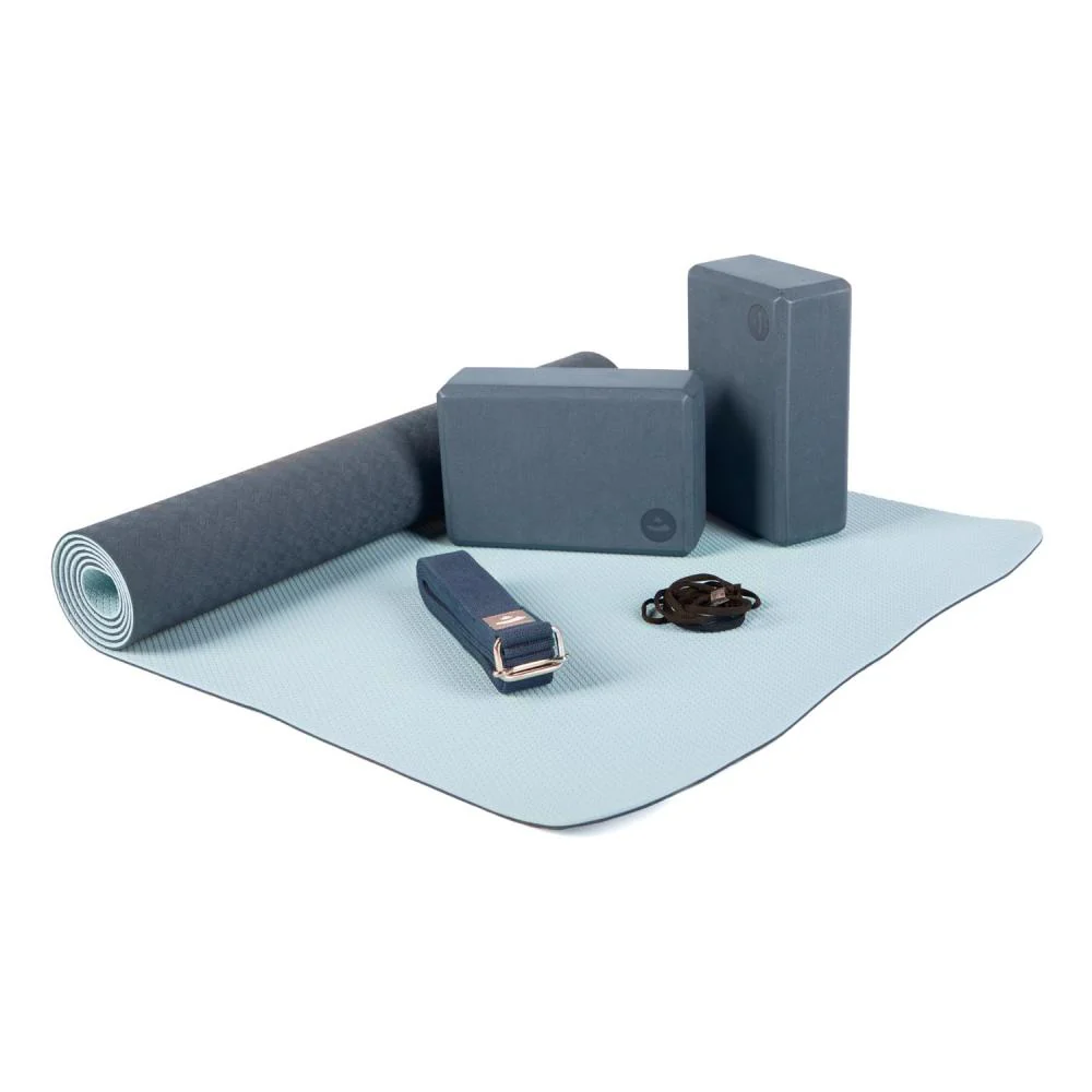Kit de yoga FLOW avec tapis de yoga, brique et sangle – Image 2