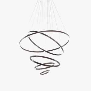 Lustre LED Annulaire - Élégance en Cascade