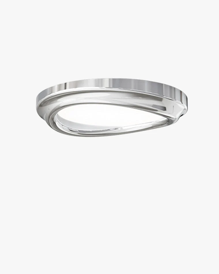 Plafonnier Rond Chromé